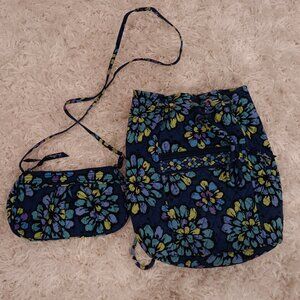 Vera Bradley purse and backpack matching set